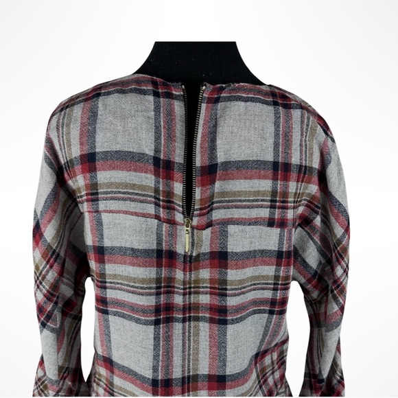 Zara Women's Grey and Red Blouse - Picture 4 of 5